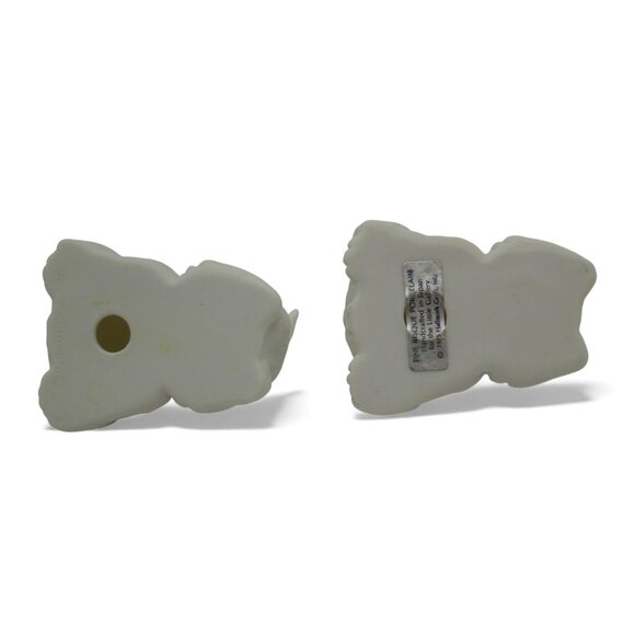 HALLMARK Basset HOUND Porcelain Handcrafted In Japan Dog Pair Figurines 1975 VTG - Picture 8 of 11